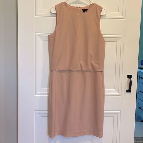 Theory Muted Pink Sleeveless Dress - Picture 1 of 5